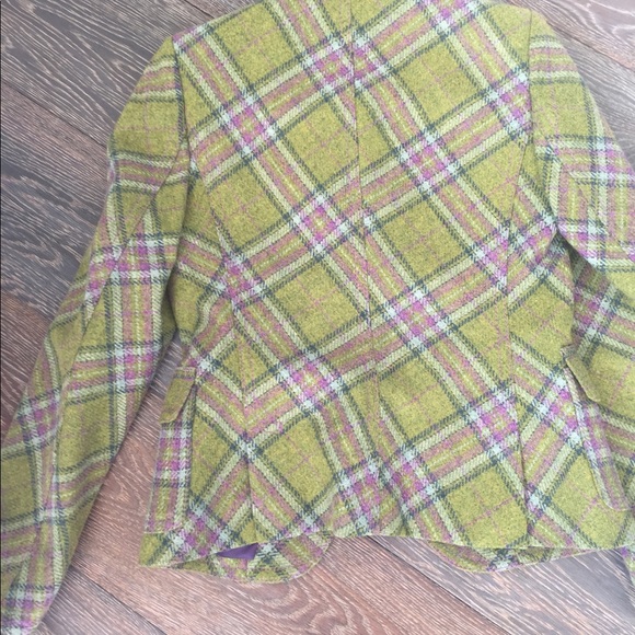 Plaid single breasted jacket. - Picture 2 of 2